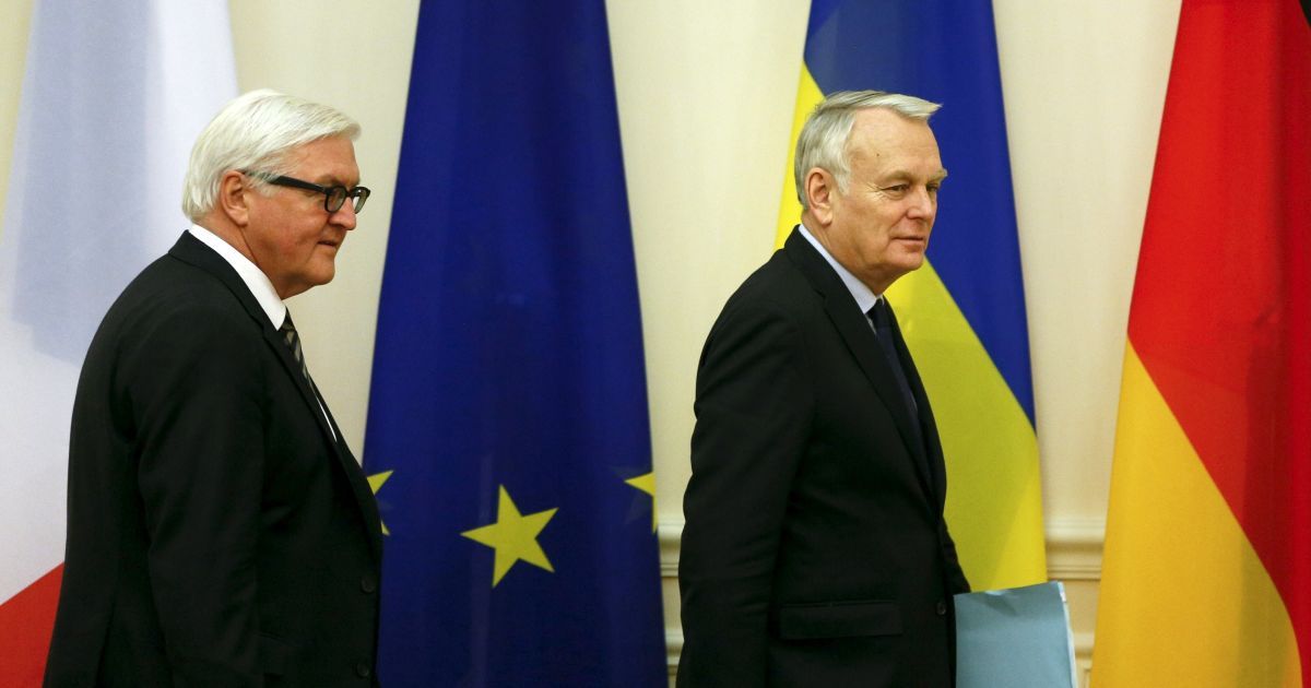 Франк-Вальтер Штайнмаєр, МЗС Німеччини, Жан-Марк Еро, МЗС Франції, Арсеній Яценюк_4 / © Reuters