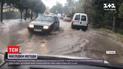 Мощный ливень превратил улицы Черновцов в сплошные реки