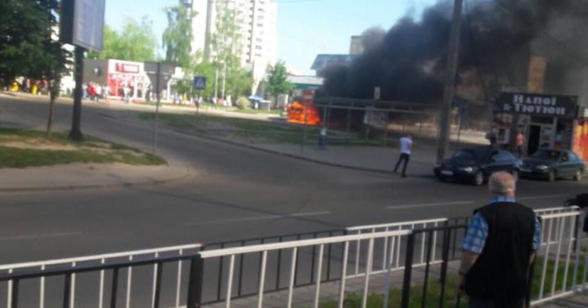 у Львові згоріла маршрутка_2 / © facebook/Ігор Зінкевич