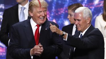 Трамп с Майком Пенсом, который может стать вице-президентом США