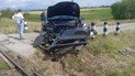 Tesla въехала в поезд