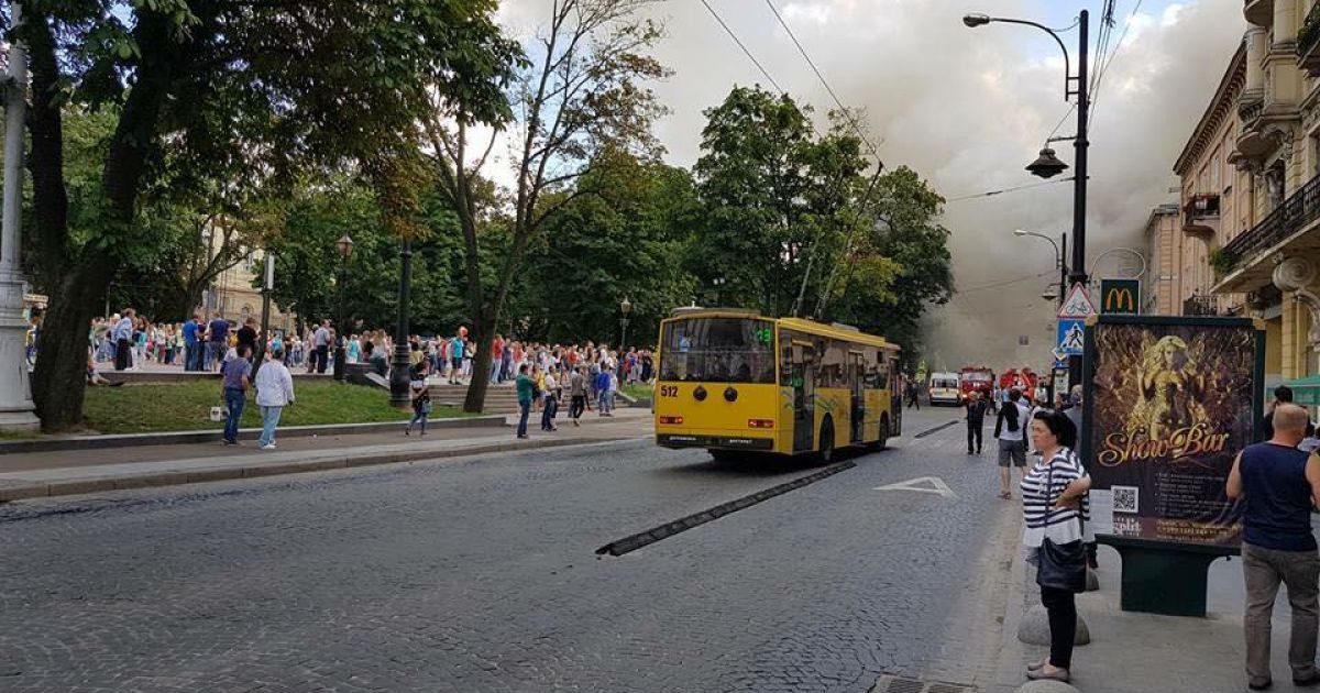 пожежа у Львові_1 / © facebook/Игорь Зинкевич
