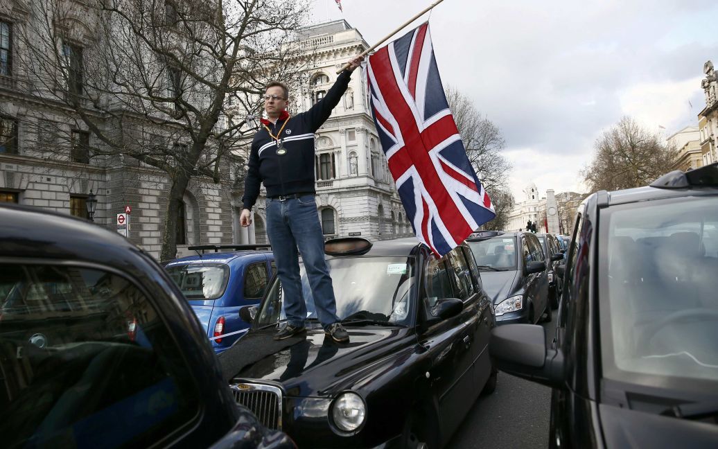 Протест таксистів у Лондоні. / © Reuters