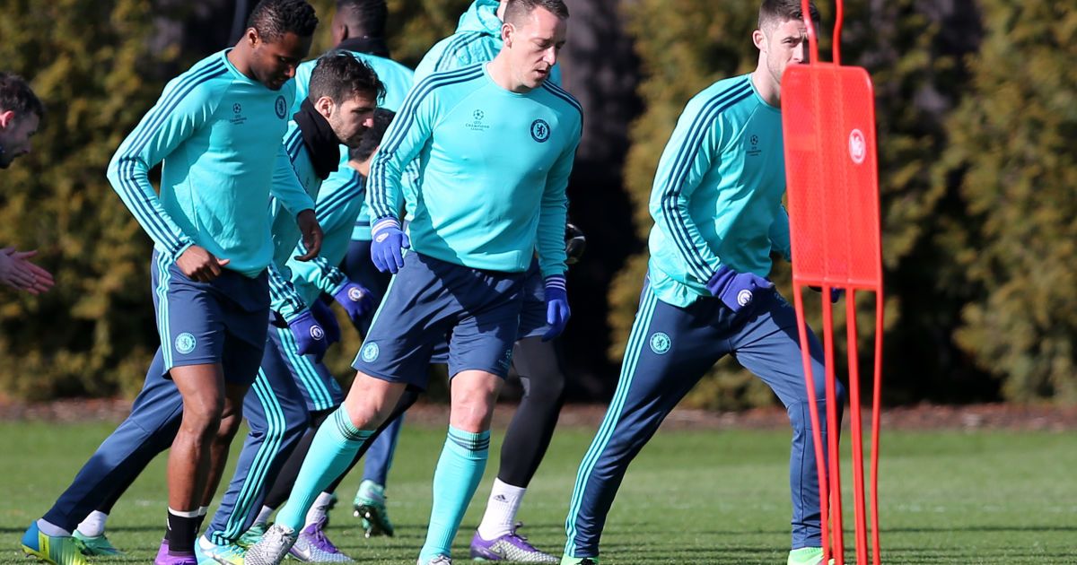 Терри на утренней тренировке.