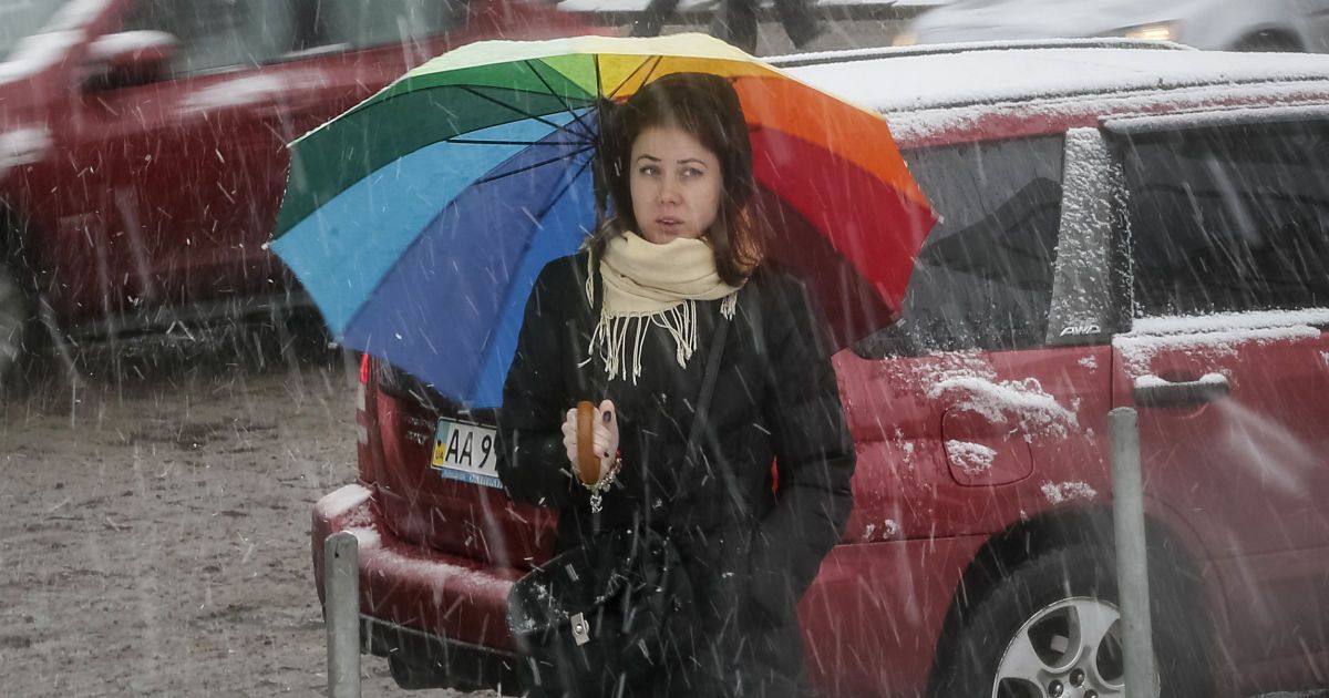 Киев страдает от непогоды.