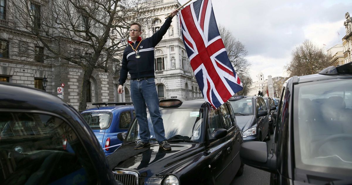 Протест таксистов в Лондоне. / © Reuters