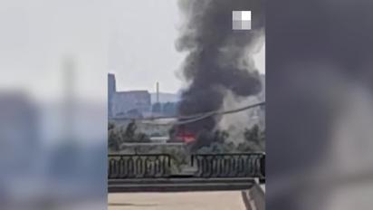 Очевидці зняли на відео пожежу в порту Волгограда