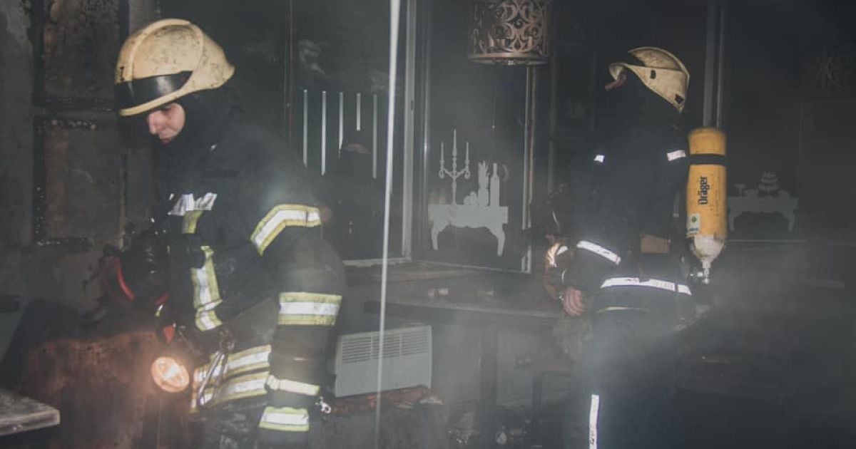 Пожежа у кав'ярні на Подолі / © Управління ДСНС Києва