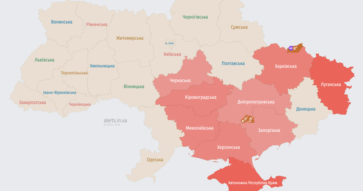 Карта тревог
