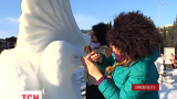 В «Буковеле» в третий раз прошел фестиваль снежных скульптур