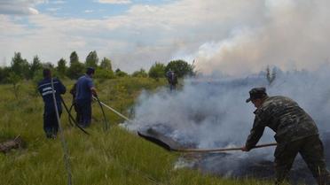Надзвичайники продовжують ліквідувати вогонь / © ДСНС