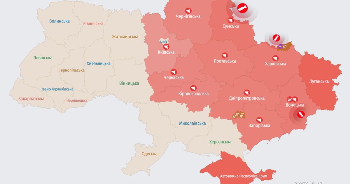Карта тревог