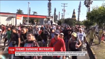 Приостановить мигрантов. Президент США пригрозил отправить 15 тысяч военных на границу с Мексикой