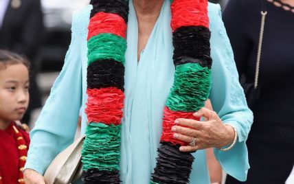 Герцогиня Корнуольская удивляет: новый красивый образ Камиллы на торжественном приеме в Брунее 