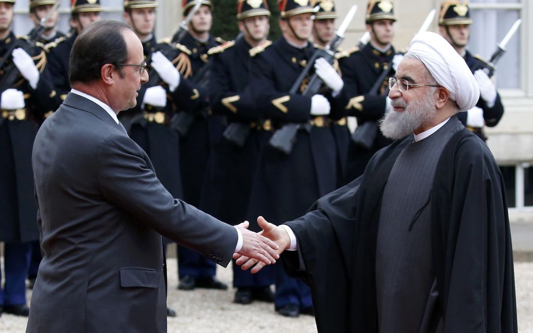 Встреча президентов Франции и Ирана состоялась в Париже / © Reuters