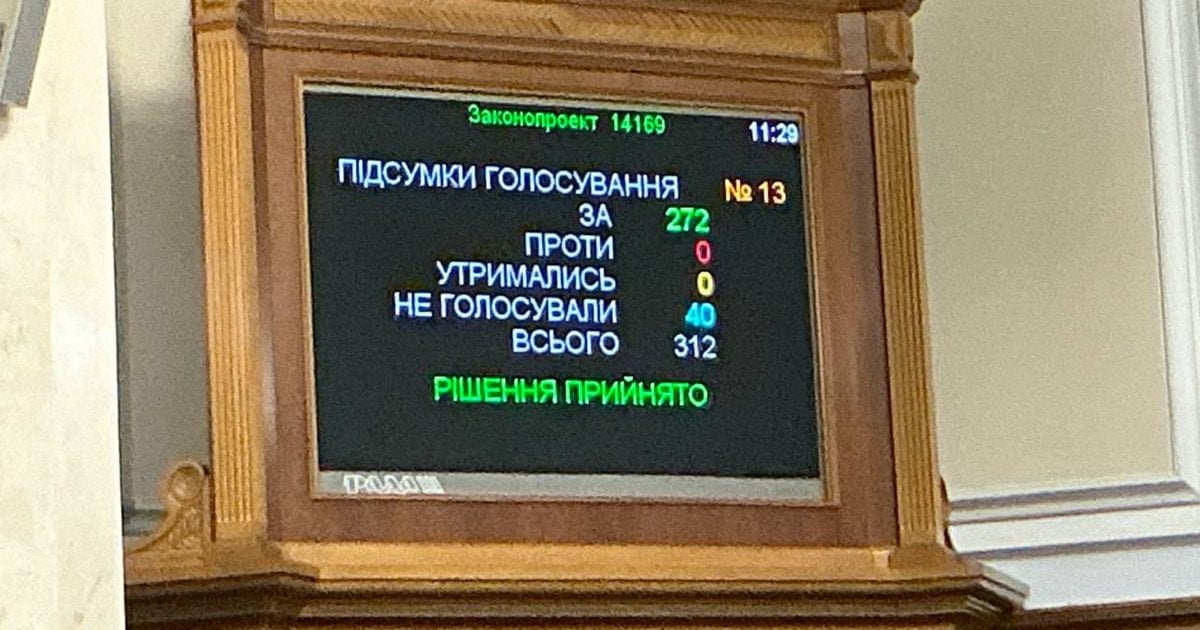 Верховная Рада приняла законопроект