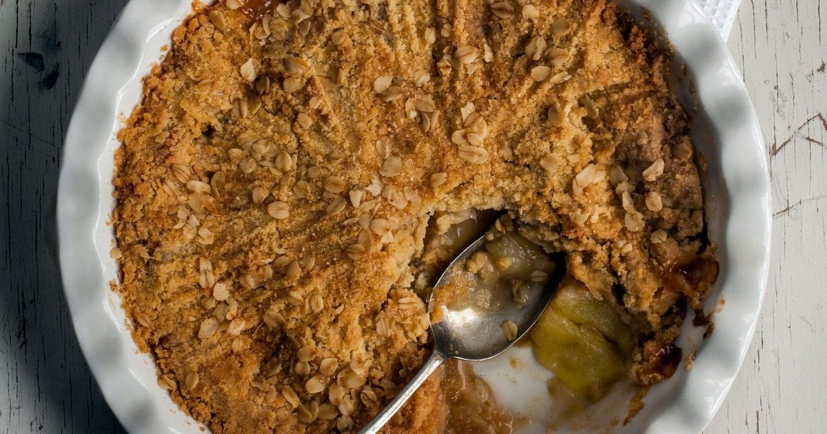 Яблочный крамбл / Фото: bbcgoodfood.com