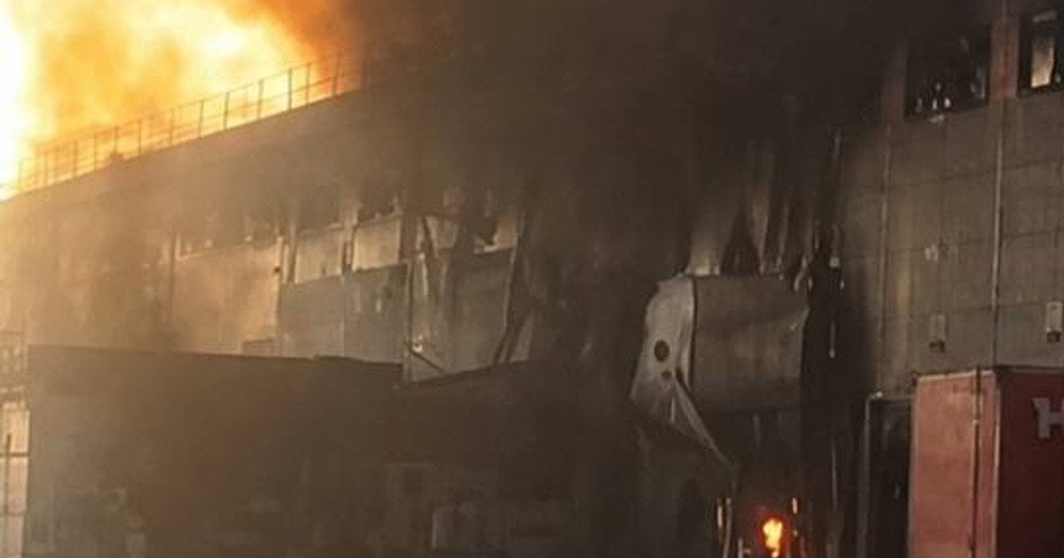 Пожежа на "Новій пошті" в Полтаві