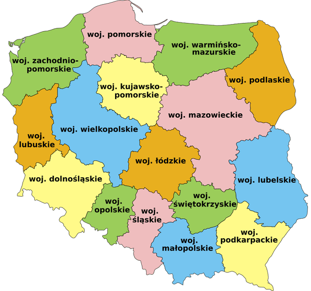 Адміністративний поділ Польщі / © Вікіпедія