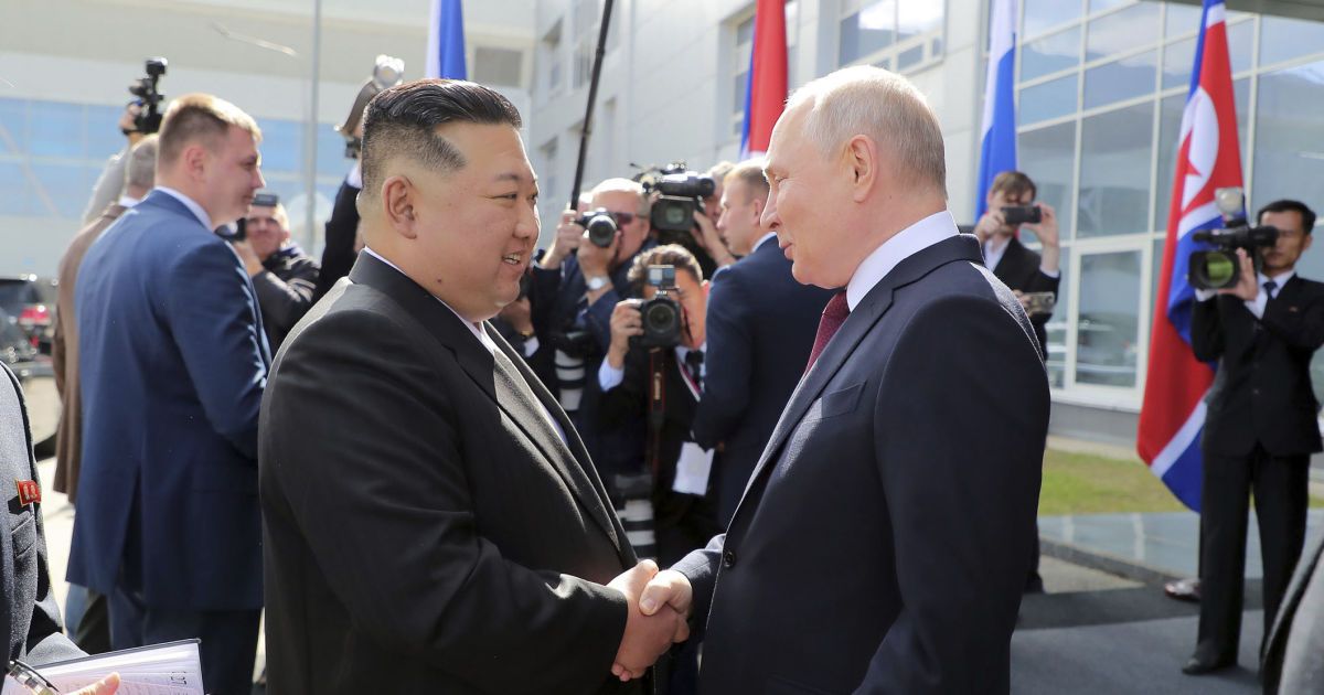 Владимир Путин и Ким Чен Ын