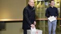 Чинний канцлер Німеччини Олаф Шольц піл час голосування 23 лютого 2025 року