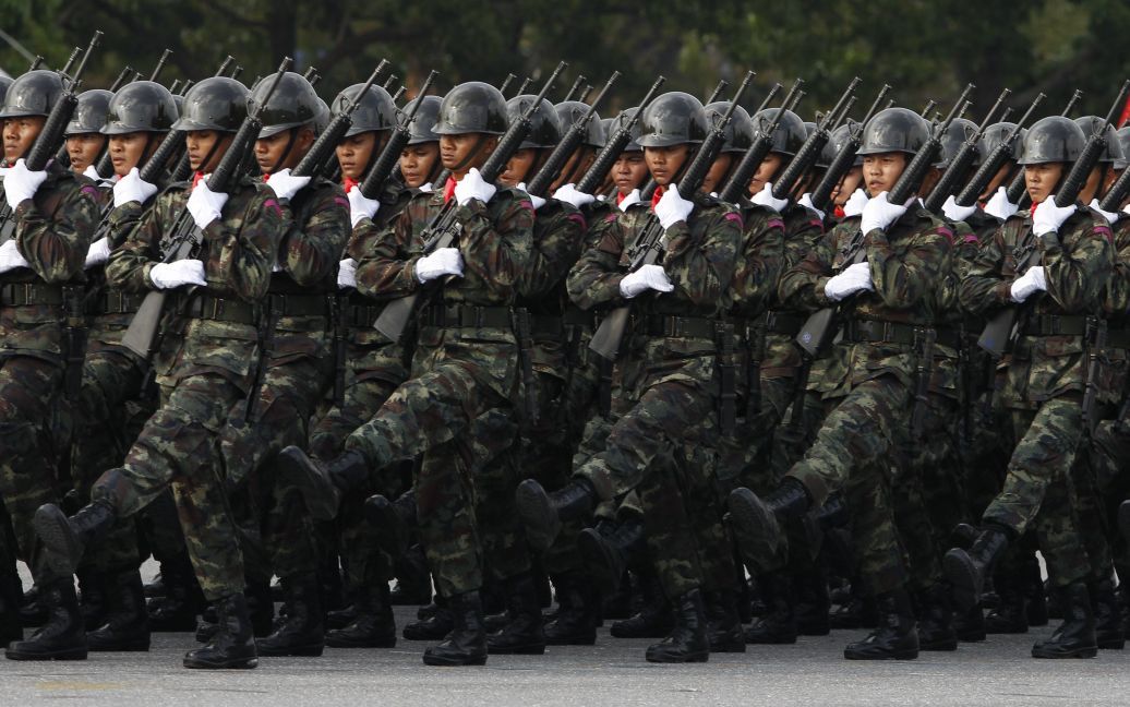 Бійці тайської армії беруть участь участь у Національному дні Збройних сил Таїланду у Бангкоку, Таїланд. / © Reuters