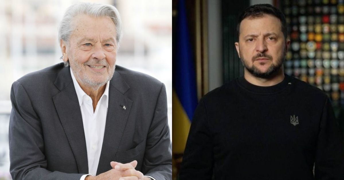 Ален Делон, Володимир Зеленський