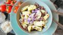 Галушки с мясом и луком