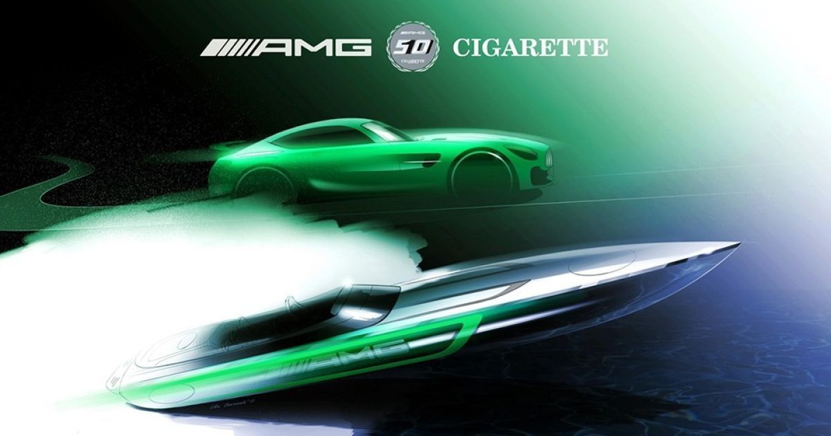 Немцы анонсировали скоростной катер в стилистике купе Mercedes-AMG GT R