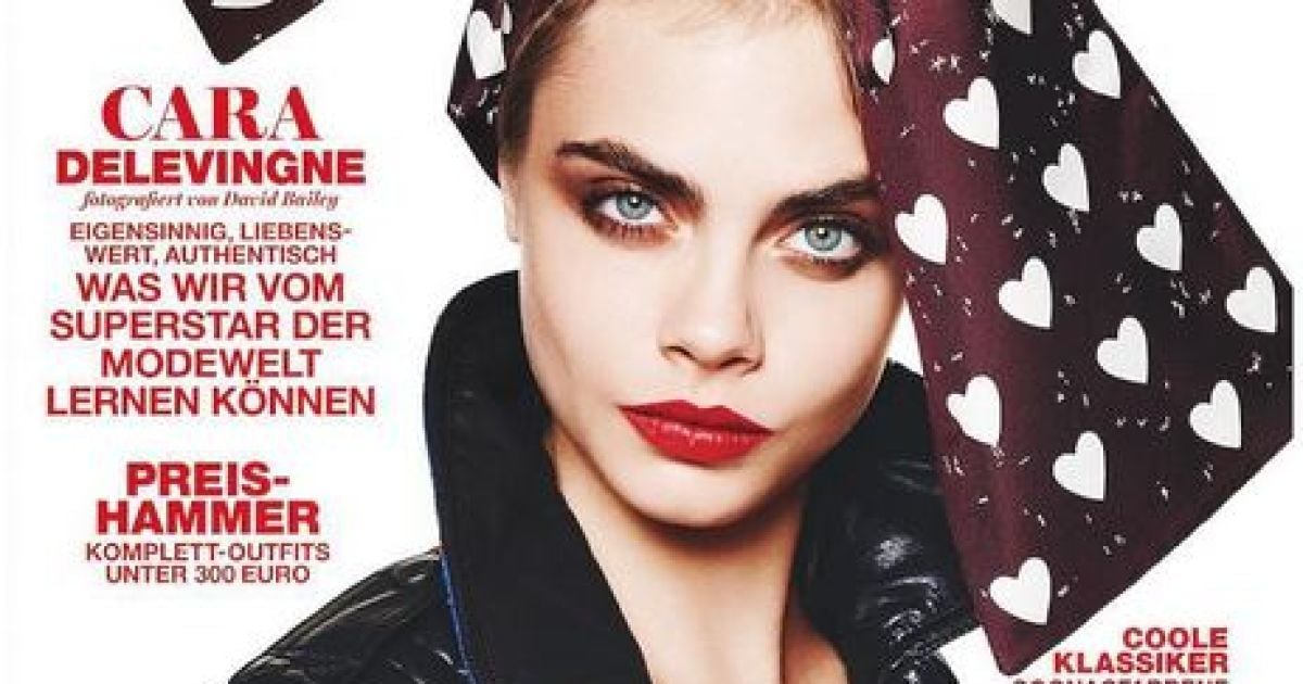 Кара Делевинь в фотосете для InStyle