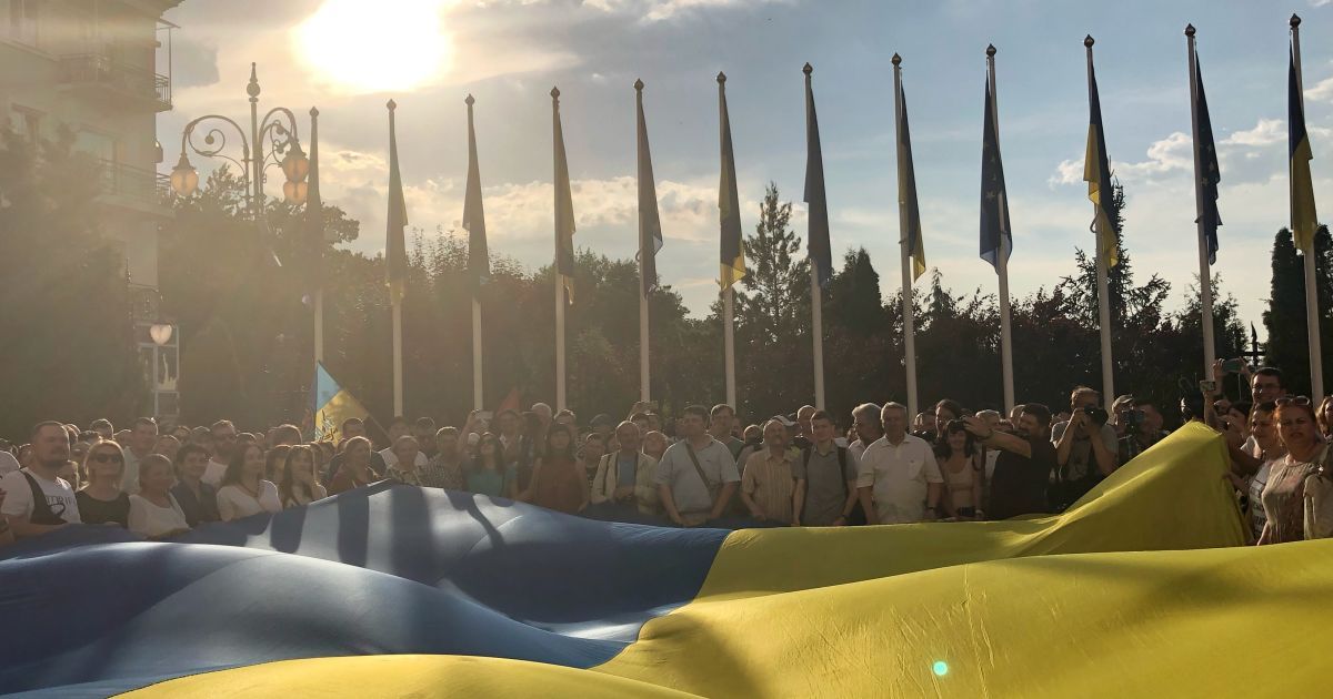 акція під АП "ні капітуляції", 10.06 / © ТСН.ua