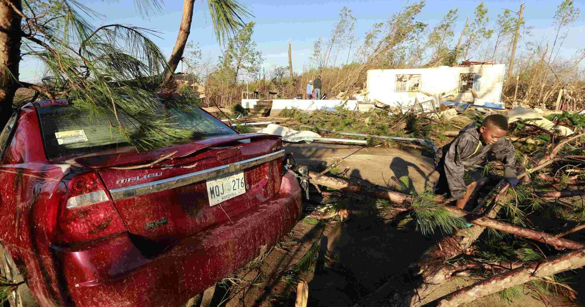 В Індіані і Арканзасі штормовий вітер видирав дерева з корінням, зносив дахи будинків і руйнував стовпи ліній електропередачі / © Reuters