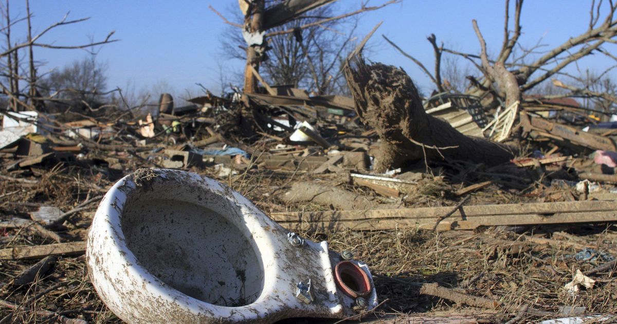 В Індіані і Арканзасі штормовий вітер видирав дерева з корінням, зносив дахи будинків і руйнував стовпи ліній електропередачі / © Reuters