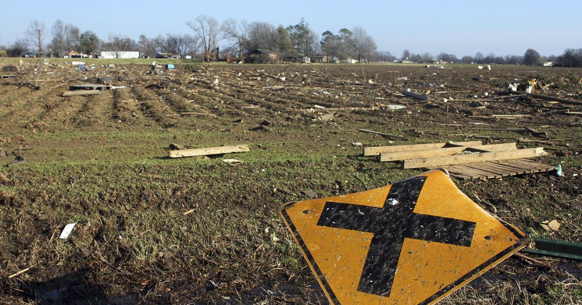 В Індіані і Арканзасі штормовий вітер видирав дерева з корінням, зносив дахи будинків і руйнував стовпи ліній електропередачі / © Reuters