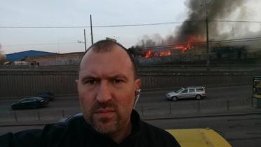 пожежа на Петрівці в Києві_5 / © Павел Скала / Facebook