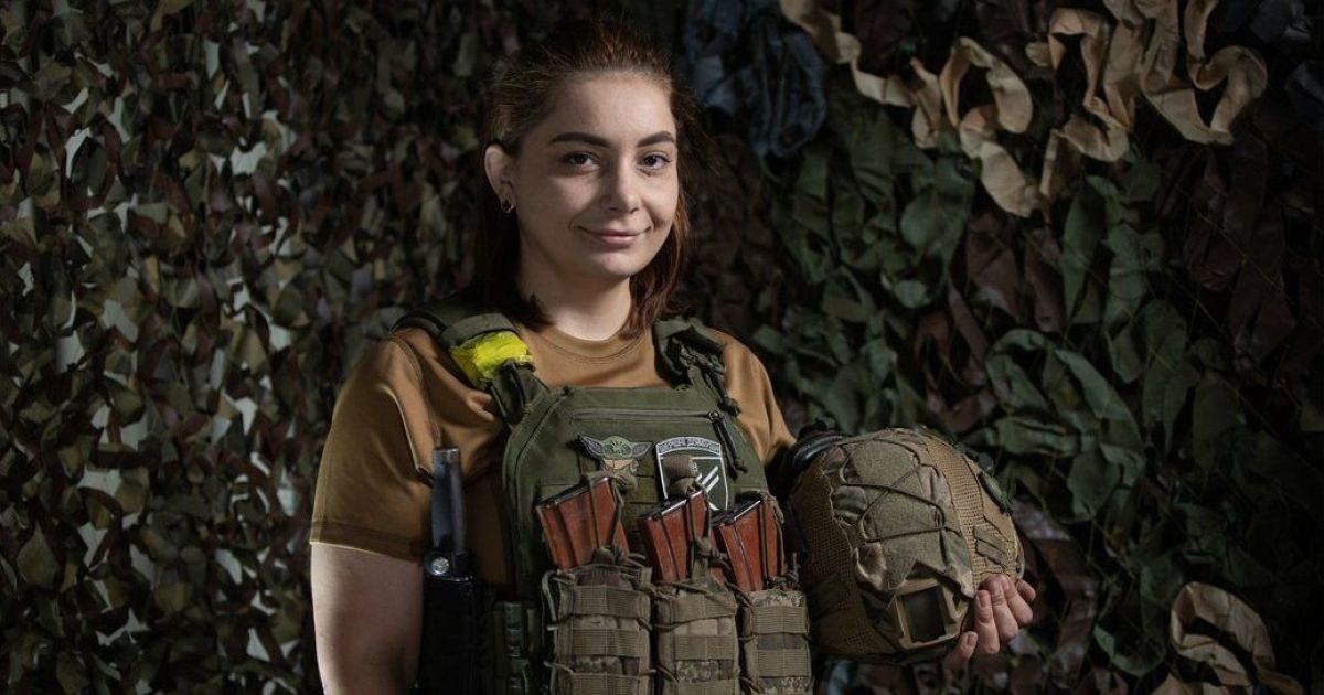 Боевая медик Анастасия Кравчук "Лаванда"/Фото: отделение коммуникаций 68-й ОЕБр