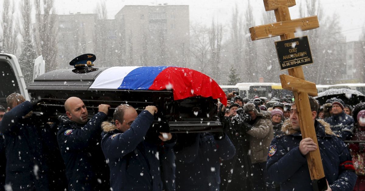 В Россию вывезли два гроба
