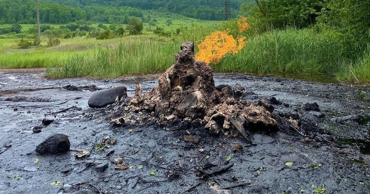 Вулкан Старуня в Ивано-Франковской области