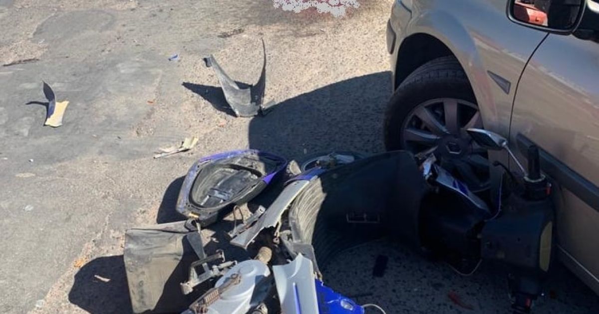 В Херсонській області у ДТП потрапив підліток на мотоскутері