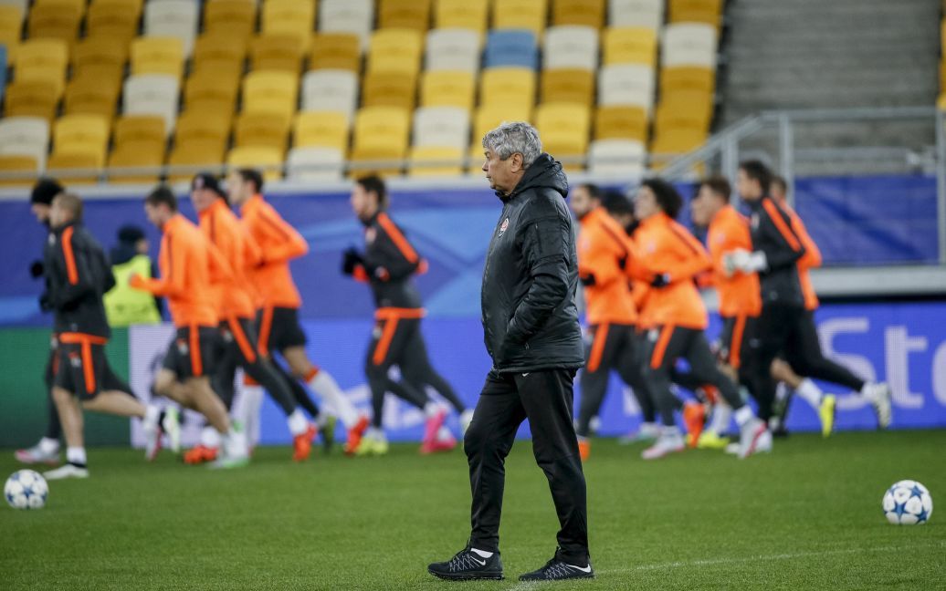 Тренування "Шахтаря" перед матчем з "Реалом". / © Reuters