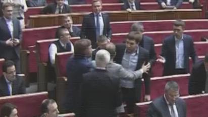 Нардепы Литвин и Парасюк чуть не подрались в сессионом зале Рады