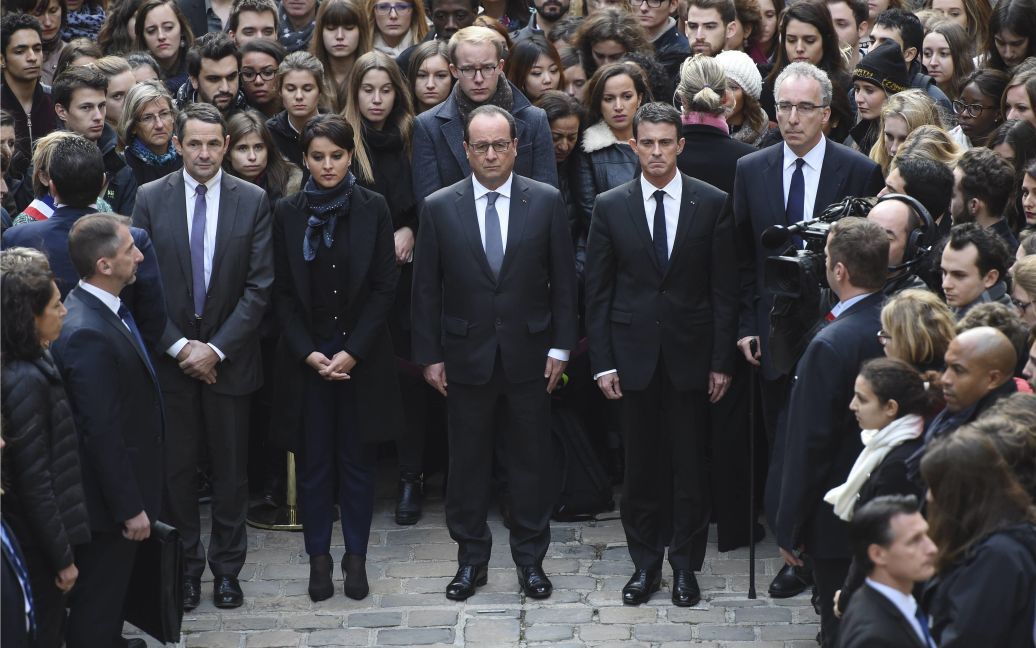 Президент Франции Франсуа Олланд в Сорбонне, Париж / © Reuters