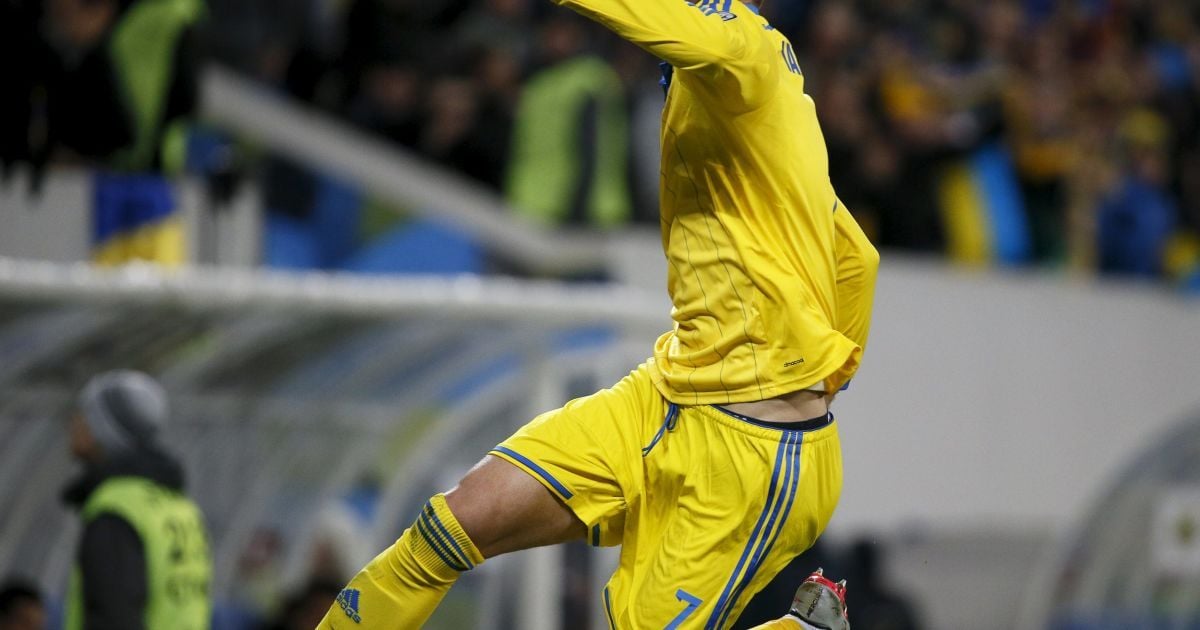 Андрей Ярмоленко принял участие в обоих голах сборной Украины против словенцев во Львове.