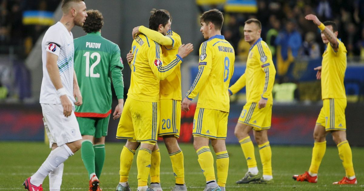 Украина обыграла Словению в первом матче сражения за Евро-2016. / © Reuters
