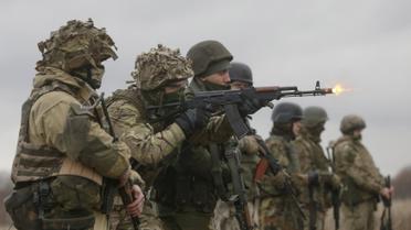 Хмельницкой области состоялись учения украинских военных. / © Reuters