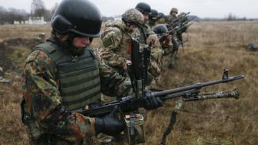 Хмельницкой области состоялись учения украинских военных. / © Reuters