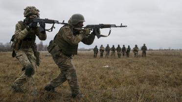 Хмельницкой области состоялись учения украинских военных. / © Reuters