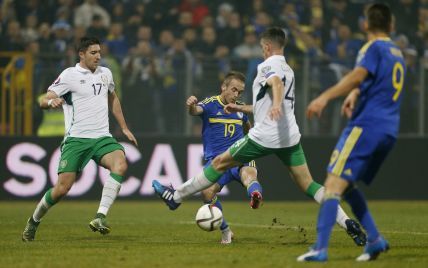 Ірландія здобула нічию з Боснією і Герцеговиною у першому матчі плей-оф відбору на Євро-2016