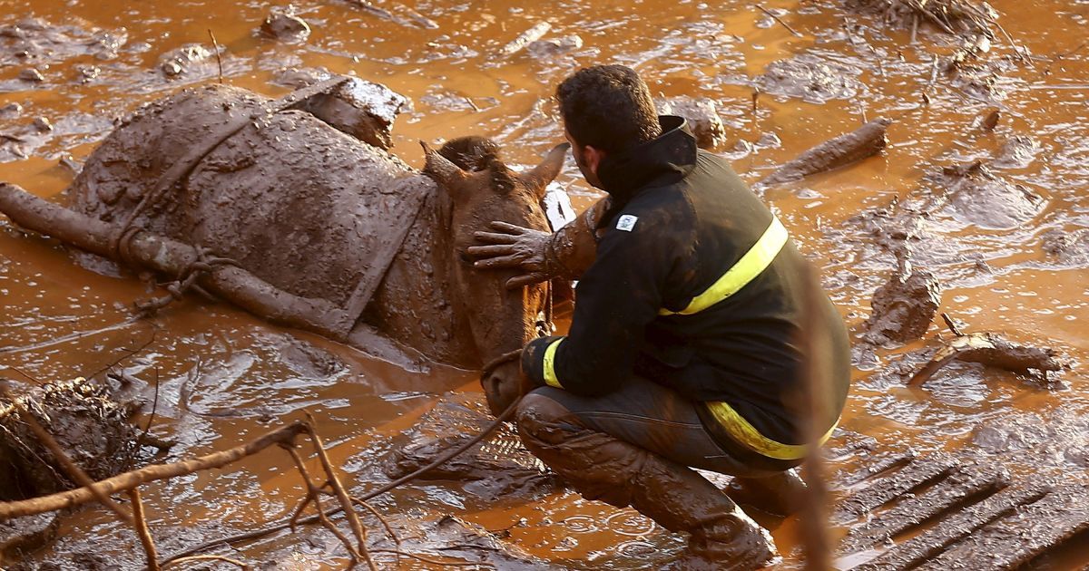 Вода с металлической стружкой и химикатами затопила целый городок. / © Reuters