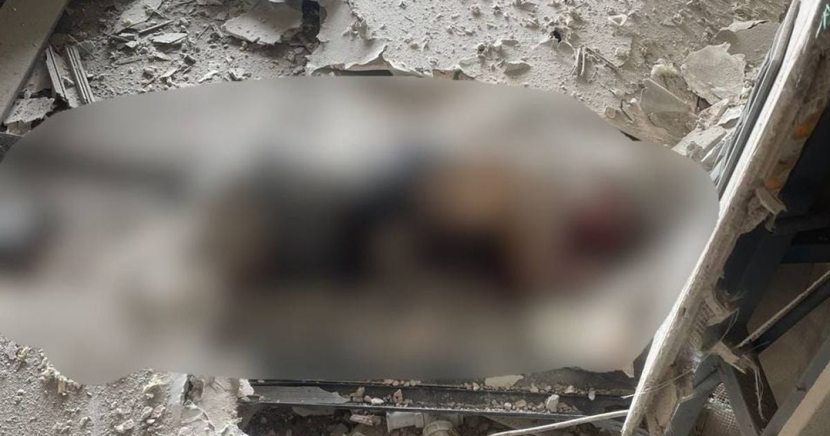 Погибший в результате обстрела Херсона/Фото Херсонской областной прокуратуры